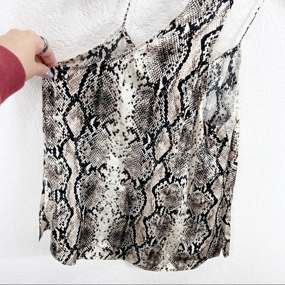 Cami NYC The Racer Charmeuse Snake Tank Top Silk XS - Picture 9 of 10